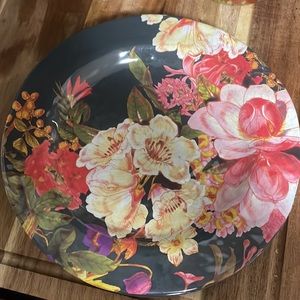 New York Botanical Garden Dark Beauty theme plates and bowls.